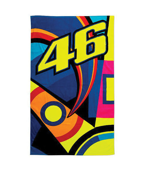 OFFICIAL VR46 Sun & Moon Beach Towel Valentino Rossi YAMAHA Genuine NEW ...