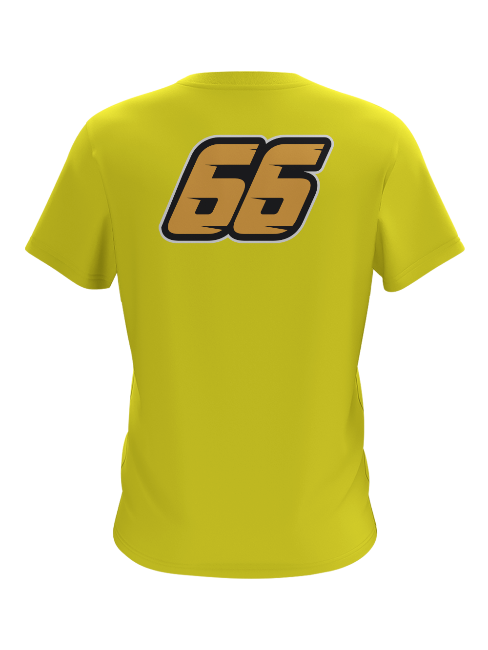 JK23U-001 JOEL KELSO NUMBER YELLOW T-SHIRT BV