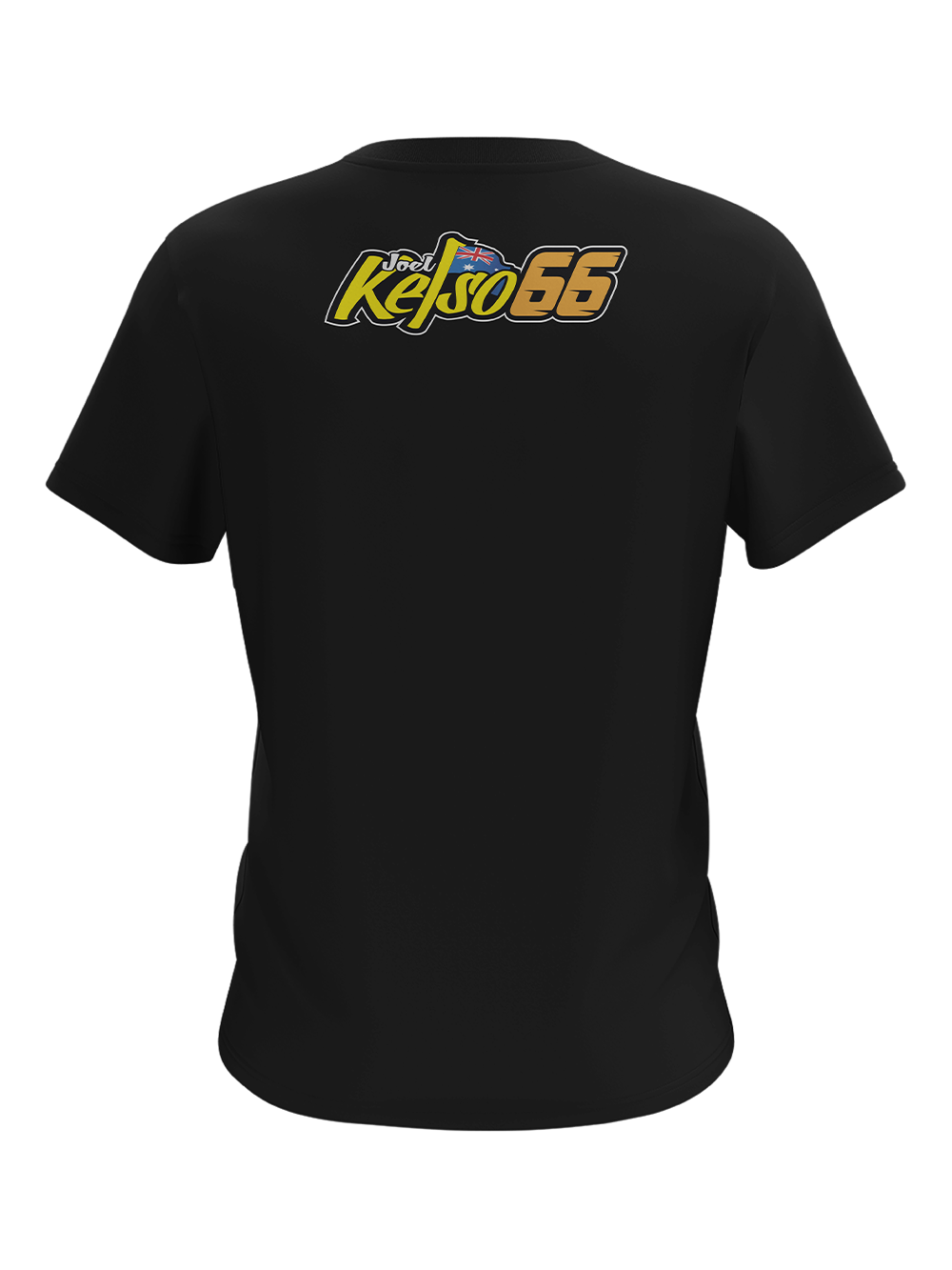 JK23U-002 JOEL KELSO NUMBER BLACK T-SHIRT BV