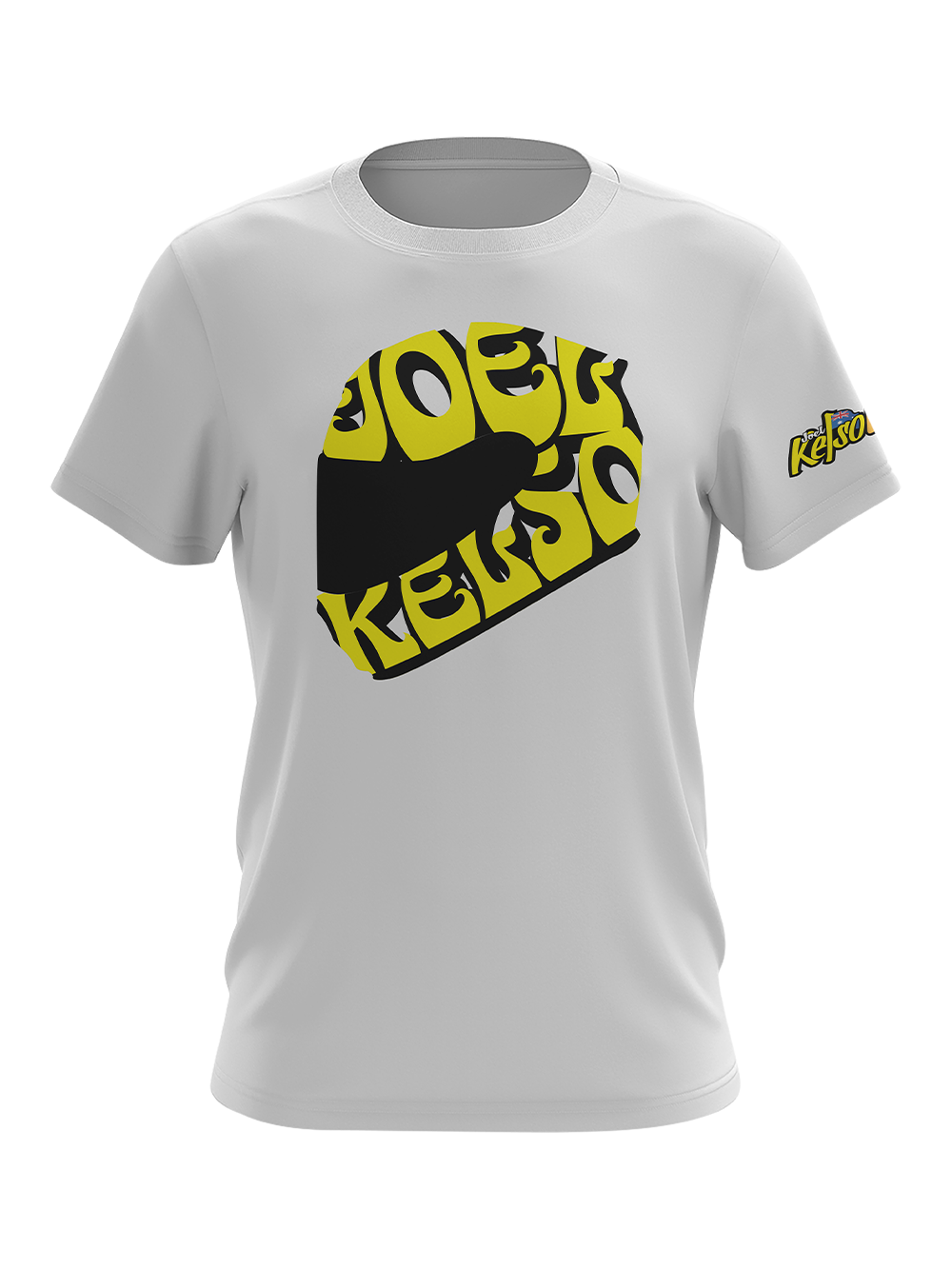 JK23U-003 JOEL KELSO HELMET WHITE T-SHIRT FV